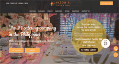 Desktop Screenshot of hizonscatering.com