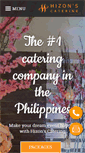 Mobile Screenshot of hizonscatering.com