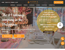 Tablet Screenshot of hizonscatering.com